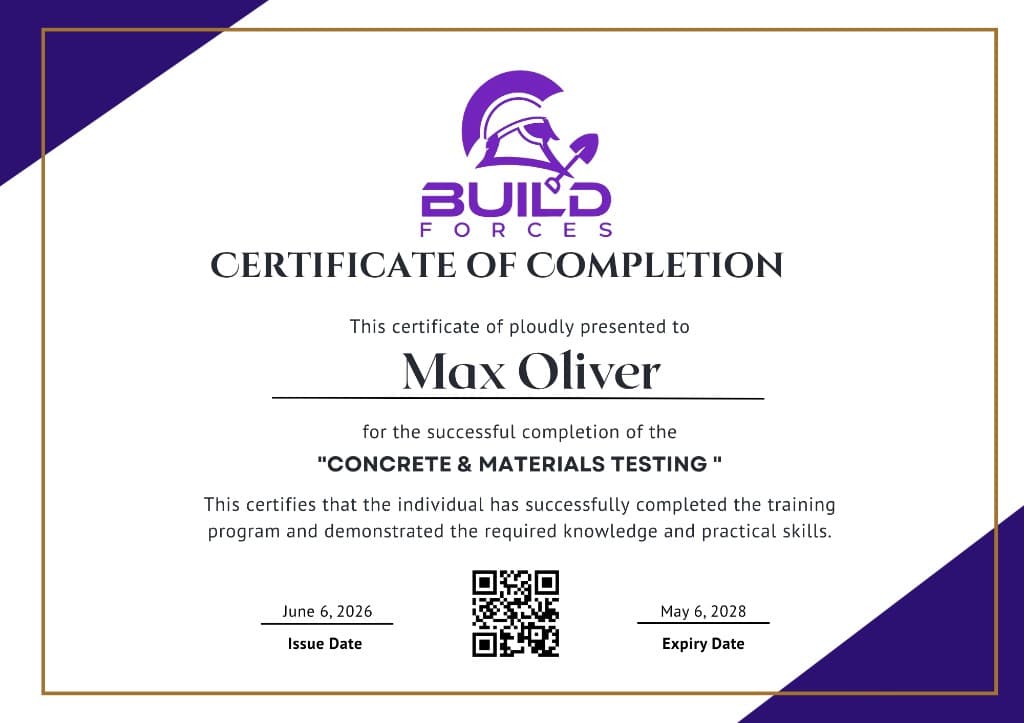 BuildForces certificate